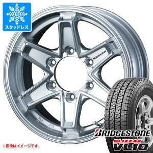 ハイエース 200系用 スタッドレス ブリヂストン ブリザック VL10 195/80R15 107/105N キーラー タクティクス タイヤホイール4本セット