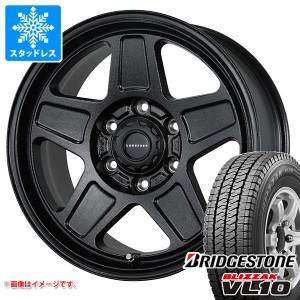 ハイエース 200系用 2023年製 スタッドレス ブリヂストン ブリザック VL10 195/80R15 107/105N ランドフット GWD タイヤホイール4本セッ