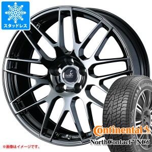 NX 10系用 スタッドレス コンチネンタル ノースコンタクト NC6 235/55R18 104T XL デルモア LC.S タイヤホイール4本セット