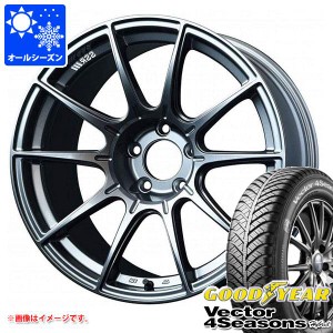 オールシーズン 215/45R18 89H グッドイヤー ベクター 4シーズンズ ハイブリッド SSR GTX01 7.5-18 タイヤホイール4本セット