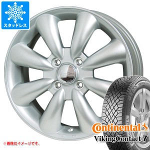 ハスラー用 スタッドレス コンチネンタル バイキングコンタクト7 165/60R15 81T XL ララパーム KC-8 タイヤホイール4本セット