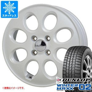 ハスラー用 スタッドレス ダンロップ ウインターマックス02 WM02 165/70R14 81Q ララパーム オーバル タイヤホイール4本セット