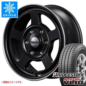 ハイエース 200系用 スタッドレス ブリヂストン ブリザック VL10 195/80R15 107/105N ガルシア シカゴ5 タイヤホイール4本セット