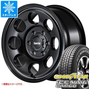 ハイエース 200系用 スタッドレス 2023年製 グッドイヤー アイスナビカーゴ 195/80R15 107/105L ガルシア パーム8 タイヤホイール4本セッ