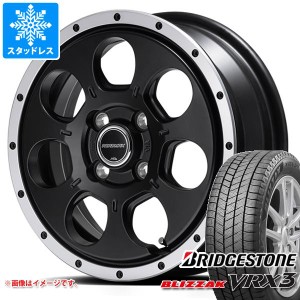 エブリイワゴン DA17W用 スタッドレス ブリヂストン ブリザック VRX3 165/60R14 75Q ロードマックス WO-7 タイヤホイール4本セット