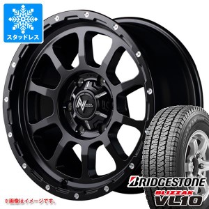 ハイエース 200系用 スタッドレス ブリヂストン ブリザック VL10 195/80R15 107/105N ナイトロパワー M10 パーシング タイヤホイール4本