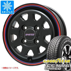 キャリイ DA16T用 スタッドレス グッドイヤー アイスナビカーゴ 145/80R12 80/78N (145R12 6PR相当) DTスタイル タイヤホイール4本セット