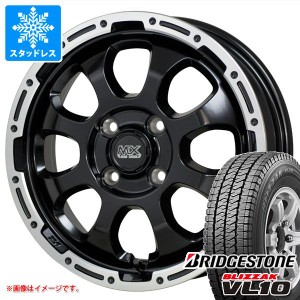 スタッドレスタイヤ ブリヂストン ブリザック VL10 145/80R12 80/78N (145R12 6PR相当) ＆ マッドクロスグレイス 4.0-12 タイヤホイール4