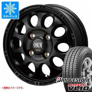 キャリイ DA16T用 スタッドレス ブリヂストン ブリザック VL10 145/80R12 80/78N (145R12 6PR相当) ガイア クロス タイヤホイール4本セッ