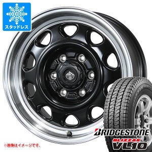 ハイエース 200系用 スタッドレス ブリヂストン ブリザック VL10 195/80R15 107/105N ランドフット SWZ タイヤホイール4本セット