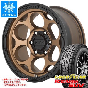 ランドクルーザー プラド 150系用 スタッドレス グッドイヤー アイスナビ SUV 265/60R18 110Q KMC KM541 ダーティーハリー タイヤホイー