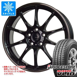 スタッドレスタイヤ ブリヂストン ブリザック VL10 145/80R12 80/78N (145R12 6PR相当) ＆ ジースピード P-07 4.0-12 タイヤホイール4本