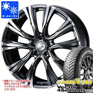 オールシーズン 215/45R18 89H グッドイヤー ベクター 4シーズンズ ハイブリッド レオニス VR 7.0-18 タイヤホイール4本セット