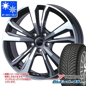 シトロエン C4 B7系用 オールシーズンタイヤ ヨコハマ ブルーアース4S AW21 205/55R16 91V スマートライン 365 タイヤホイール4本セット