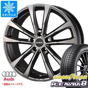 アウディ A3 8V系用 スタッドレス グッドイヤー アイスナビ8 225/40R18 92Q XL MAK マイン タイヤホイール4本セット