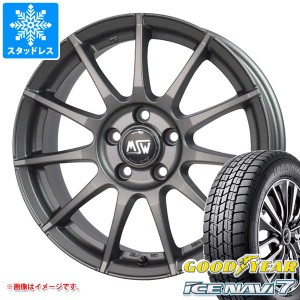 VW ポロ 6R系用 2023年製 スタッドレス グッドイヤー アイスナビ7 185/60R15 84Q OZ MSW 85-2 タイヤホイール4本セット