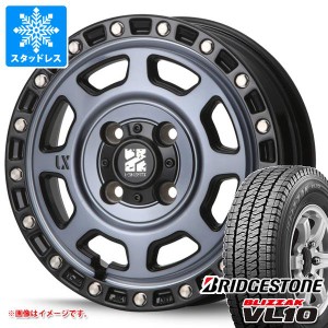 キャリイ DA16T用 スタッドレス ブリヂストン ブリザック VL10 145/80R12 80/78N (145R12 6PR相当) MLJ エクストリームJ XJ07 タイヤホイ