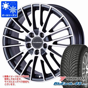 BMW F40 1シリーズ用 オールシーズンタイヤ ヨコハマ ブルーアース4S AW21 205/55R16 91V ユーロデザイン カルヴァー タイヤホイール4本