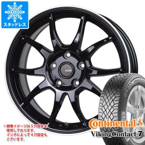 スタッドレスタイヤ コンチネンタル バイキングコンタクト7 195/65R15 95T XL ＆ ジースピード P-06 6.0-15 タイヤホイール4本セット195/