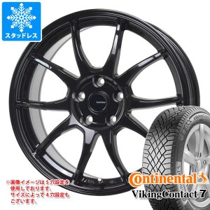 スタッドレスタイヤ コンチネンタル バイキングコンタクト7 195/65R15 95T XL ＆ ジースピード G-06 6.0-15 タイヤホイール4本セット195/