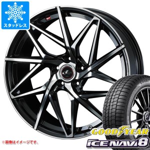 スタッドレスタイヤ グッドイヤー アイスナビ8 215/45R18 89Q ＆ レオニス IT 7.0-18 タイヤホイール4本セット215/45-18 GOODYEAR ICE NA