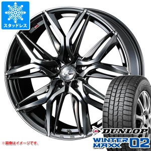 プリウス 60系用 スタッドレス ダンロップ ウインターマックス02 WM02 195/60R17 90Q レオニス LM タイヤホイール4本セット