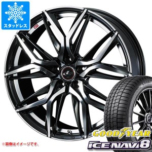 スタッドレスタイヤ グッドイヤー アイスナビ8 165/60R14 75Q ＆ レオニス LM 4.5-14 タイヤホイール4本セット165/60-14 GOODYEAR ICE NA