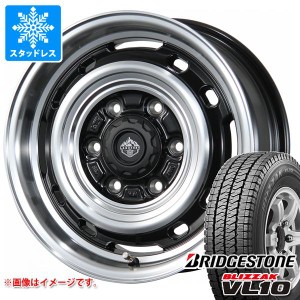 ハイエース 200系用 スタッドレス ブリヂストン ブリザック VL10 195/80R15 107/105N ランドフット XFG タイヤホイール4本セット