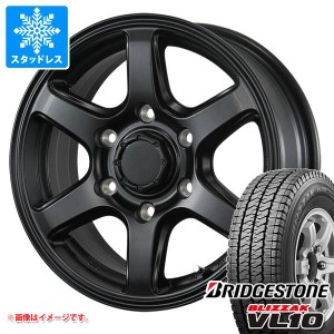 ハイエース 200系用 スタッドレス ブリヂストン ブリザック VL10 195/80R15 107/105N エムイーエー タイヤホイール4本セット