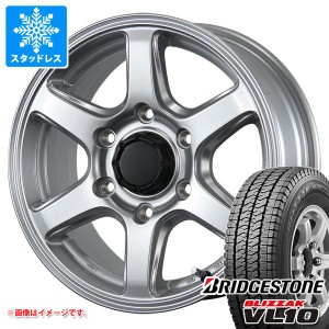 ハイエース 200系用 2023年製 スタッドレス ブリヂストン ブリザック VL10 195/80R15 107/105N エムイーエー タイヤホイール4本セット