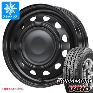 スタッドレスタイヤ ブリヂストン ブリザック VL10 145/80R12 80/78N (145R12 6PR相当) ＆ ネオキャロ 3.5-12 タイヤホイール4本セット14