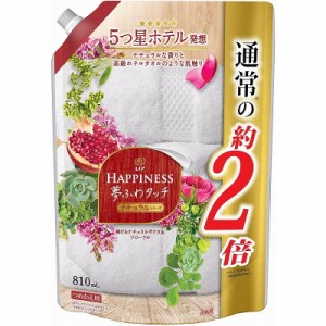 【まとめ買い】レノア ハピネス 夢ふわタッチ ナチュラルザクロ＆フローラルの香り 柔軟剤 fabric softener 詰替用 810ml 6個セット 北海