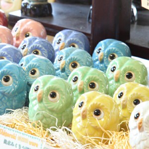 陶器 ふくろう 置物 フクロウ 置物 玄関 インテリア 小物 かわいい インテリア 雑貨 鳥 信楽焼 おしゃれ 和風【手作り】