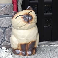 傘立て 陶器 アンブレラスタンド 信楽焼 猫(花瓶、花器) 可愛いネコが傘たてになりました 玄関 インテリア信楽焼和風 北欧【手作り】