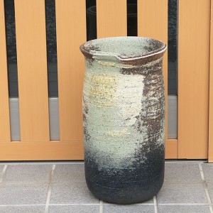 傘立て 陶器 アンブレラスタンド かさたて  傘入れ 壷  カサタテ信楽焼 おしゃれ 和風 北欧【手作り】