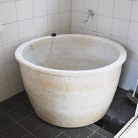 陶器 丸型 直径950 × 高さ580ミリ 浴槽ロクロ成型タイプ 浴槽 風呂 つぼ湯 つぼ風呂 信楽焼 おしゃれ 和風【手作り】