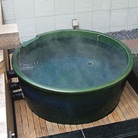 陶器 丸型 直径1200 × 高さ600ミリ 浴槽ロクロ成型タイプ 浴槽 風呂 つぼ湯 つぼ風呂 信楽焼 おしゃれ 和風【手作り】