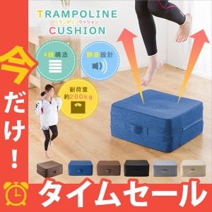 トランポリン クッション エクササイズ トレーニング 室内 運動 家庭用 幅45cm 省スペース ダイエット 騒音防止 運動不足解消