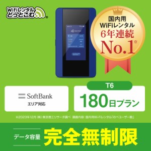 wifi レンタル ポケットwi-fi 完全無制限 レンタルwi-fi　180日 半年 au softbank docomo T6 入院　引っ越し　旅行 日本国内専用