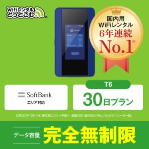 ポケットwifi レンタル 完全無制限 30日 T6 日本国内専用 往復送料無料 即日発送 ソフトバンク 空港 受取 wi-fi ルーター