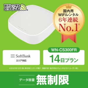 ホームルーター wifi レンタル 14日 無制限 日本国内専用 往復送料無料 即日発送 softbank WN-CS300FR ソフトバンク 空港 受取