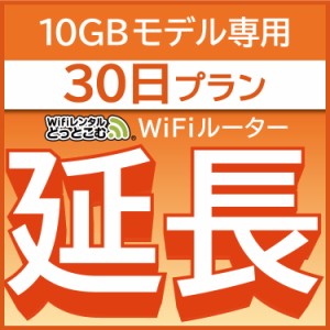 【延長専用】wifi レンタル 10GBプラン 30日 ルーター wi-fi  ポケットwifi 1ヵ月