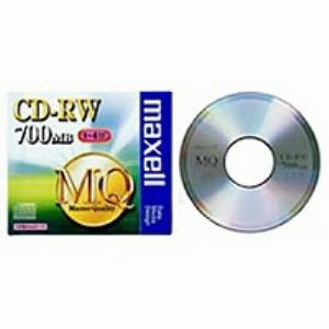 マクセル CDRW80MQ.S1P 4倍速対応データ用CD-RW 1枚 700MB 