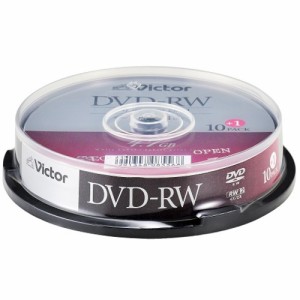 Victor DHW47YP11SJ5 パソコン用 4倍速 DVD-RW 11枚パック 4.7GB 