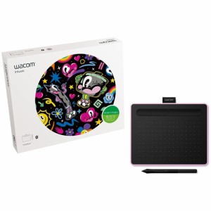 ワコム CTL-4100WL／P0 ペンタブレット「Wacom Intuos Small」 ワイヤレス ベリーピンク