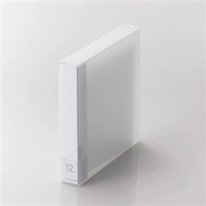 エレコム CCD-FB12CR Blu-ray／DVD／CD用ディスクファイル 12枚収納 クリア