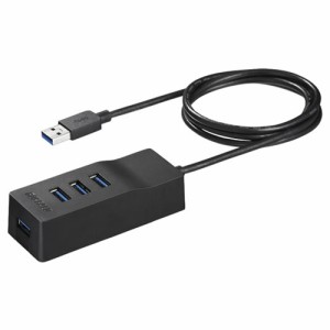 バッファロー BSH4A310U3BK USB3.0セルフパワーハブ 上挿し／4ポートタイプ マグネット付 ブラック