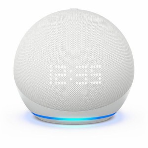 【推奨品】アマゾン B09B9B49GT Echo Dot with clock (エコードットウィズクロック) 第5世代 グレーシャーホワイト 