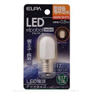 ELPA LDT1L-G-E17-G111 LED電球 「ナツメ形」(電球色・口金E17)  