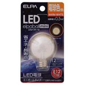 ELPA LDG1L-G-E12-G231 LED電球 「ミニボール形」(電球色・口金E12)  